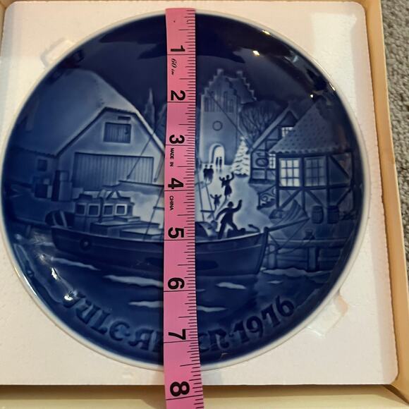 Copenhagen Porcelain Collectibles Plate Jule After 1976 Christmas Welcome - Picture 6 of 8